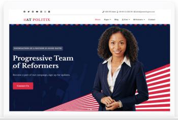 AT Politix Premium Responsive Politics Joomla template
